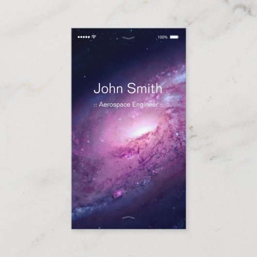 Luftfahrt-Engineer - Anpassbare flache Benutzerobe Visitenkarte (Vorderseite)