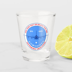 Luftfahrt, Flughafen, Pilot, Reisender Atemberaube Schnapsglas