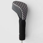 Luftfahrt Flugzeug Muster Schwarz Grau Pilot Strom Golf Headcover (angewinkelt)