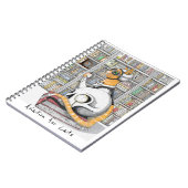 Luftfahrt für KatzenspiralNotebook Notizblock (Linke Seite)