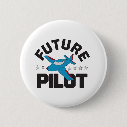 Luftfahrt für Kinder, die in Zukunft hohe Piloten Button (Vorderseite)