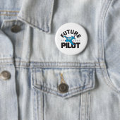 Luftfahrt für Kinder, die in Zukunft hohe Piloten Button (Beispiel)