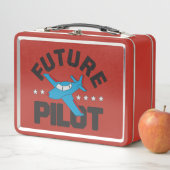 Luftfahrt für Kinder, die in Zukunft hohe Piloten Metall Brotdose (Beispiel)