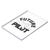 Luftfahrt für Kinder, die in Zukunft hohe Piloten Notizblock (Linke Seite)