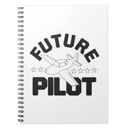 Luftfahrt für Kinder, die in Zukunft hohe Piloten Notizblock (Vorderseite)