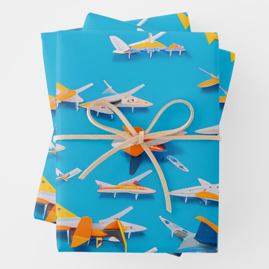 Luftfahrt Geschenkpapier Set (Beispiel)