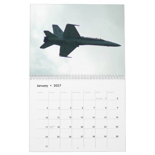 Luftfahrt-Geschichte Kalender (Jan 2027)