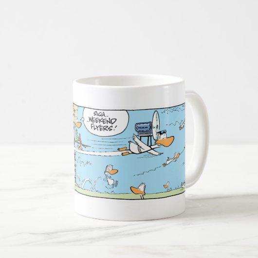 Luftfahrt-Humor-Cartoon Kaffeetasse (VorderseiteRechts)
