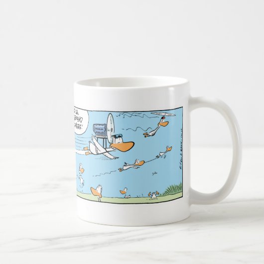 Luftfahrt-Humor-Cartoon Kaffeetasse (Rechts)