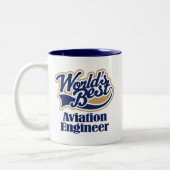 Luftfahrt-Ingenieur-Geschenk Zweifarbige Tasse (Links)