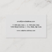 Luftfahrt - Jet Airplane Business Card Visitenkarte (Rückseite)