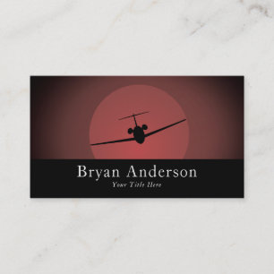 Luftfahrt - Jet Airplane Business Card Visitenkarte
