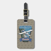 Luftfahrt-Kanadanordabenteuer Gepäckanhänger (Vorderseite vertikal)