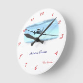 Luftfahrt-Klassiker Runde Wanduhr (Winkel)