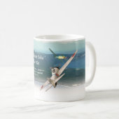 Luftfahrt-Kunst-Tassen-"Winged Samurai: Saburo Kaffeetasse (VorderseiteRechts)