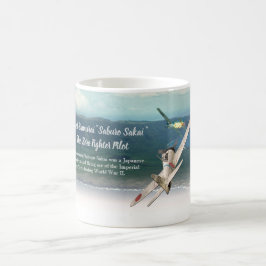 Luftfahrt-Kunst-Tassen-"Winged Samurai: Saburo Kaffeetasse