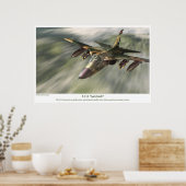 Luftfahrt-Kunstposter " F-111 Aardvark" Poster (Küche)