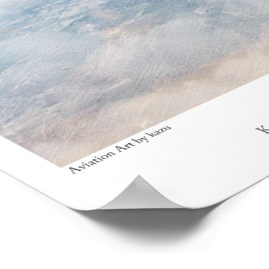 Luftfahrt-Kunstposter "Kawanishii N1K2-J Shiden Ka Poster (Ecke)