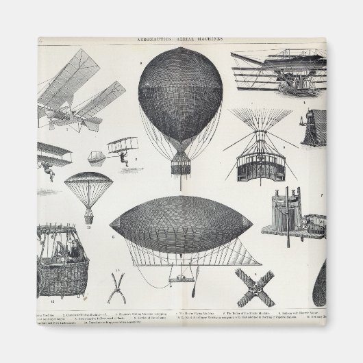 Luftfahrt - Luftmaschinen Magnet (Vorne)