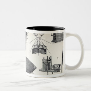 Luftfahrt - Luftmaschinen Zweifarbige Tasse