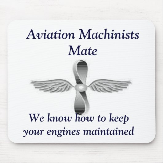 Luftfahrt-Maschinist-Kamerad Mousepad (Vorne)
