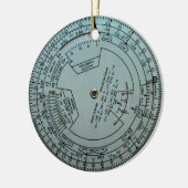 Luftfahrt-Navigationssystem Keramik Ornament (Links)