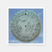Luftfahrt-Navigationssystem Serviette (Vorderseite)