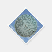 Luftfahrt-Navigationssystem Serviette (Ecke)