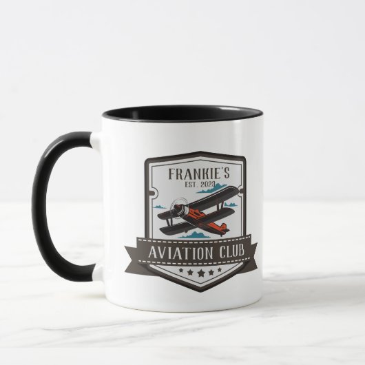 Luftfahrt Pilot Club Custom Tasse (Links)