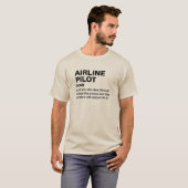 Luftfahrt-Pilot - Definition des Cockpit-Spaßes T-Shirt (Vorne ganz)