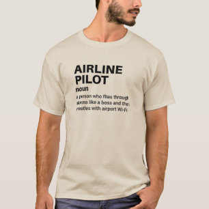Luftfahrt-Pilot - Definition des Cockpit-Spaßes T-Shirt