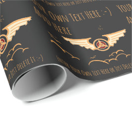 Luftfahrt. Pilot, Luftfahrzeug, Geschenkbogen für  Geschenkpapier