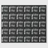 Luftfahrt-Pilot-Sonderbeauftragter Geschenkpapier (Flach)