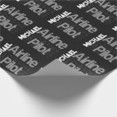 Luftfahrt-Pilot-Sonderbeauftragter Geschenkpapier (Ecke)