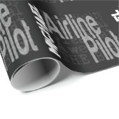 Luftfahrt-Pilot-Sonderbeauftragter Geschenkpapier (Rolleneckpunkt)