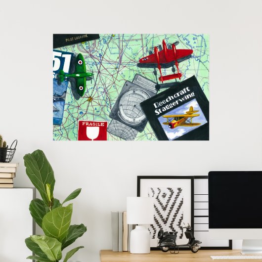 Luftfahrt Poster (Heimbüro)