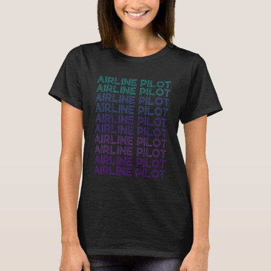 Luftfahrt-Rückflugflugzeug T-Shirt (Vorderseite)