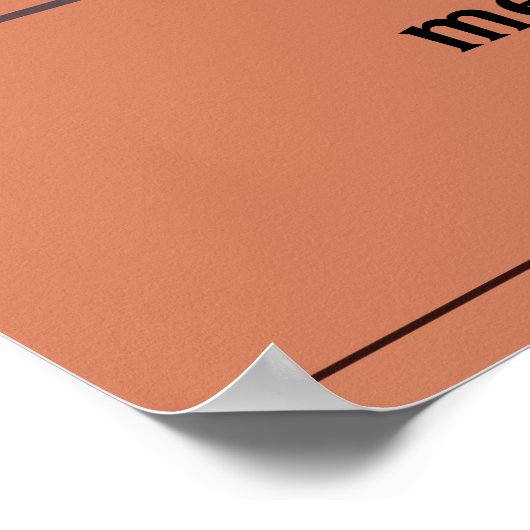 Luftfahrt-Rückflugzeug | Name Poster (Ecke)