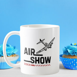 LUFTFAHRT-SHOW B-17 WWII Vintage Flugzeug, Benutze Kaffeetasse