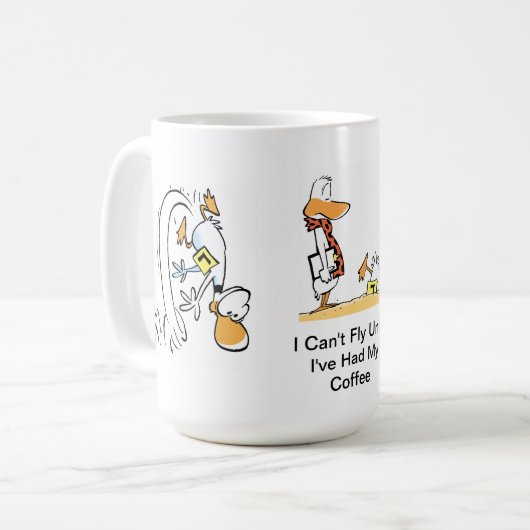 Luftfahrt-Spaß-Kaffee-Cartoon-Tasse Kaffeetasse (Vorderseite Links)