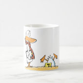Luftfahrt-Spaß zerschmetterte Enten-Cartoon-Tasse Kaffeetasse (Mittel)