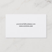 Luftfahrt-Spezialisten-Cockpit-Visitenkarten Visitenkarte (Rückseite)