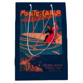 Luftfahrt-sportliches Plakat Mittlere Geschenktüte (Vorderseite)