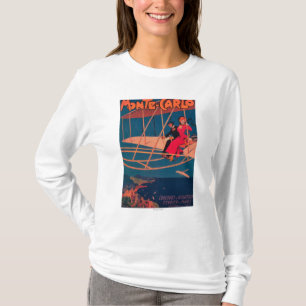 Luftfahrt-sportliches Plakat T-Shirt