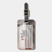 Luftfahrt-Style-ID-Tag für Gepäck Gepäckanhänger (Vorderseite vertikal)