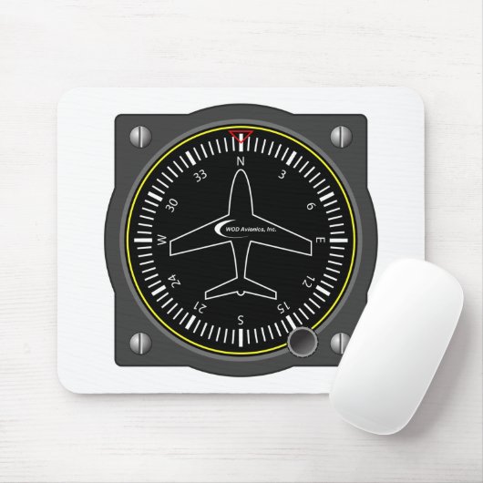 Luftfahrt-Überschrifts-Messgerät Mousepad (Mit Mouse)