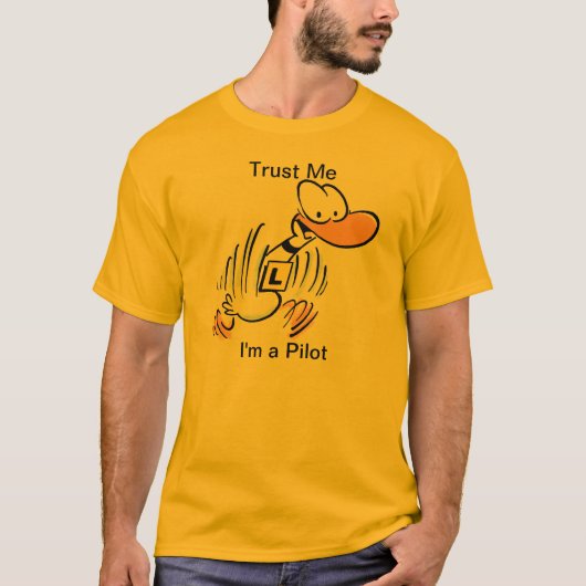 Luftfahrt-VersuchsSpaß-Cartoon-Enten-T-Shirt T-Shirt (Vorderseite)