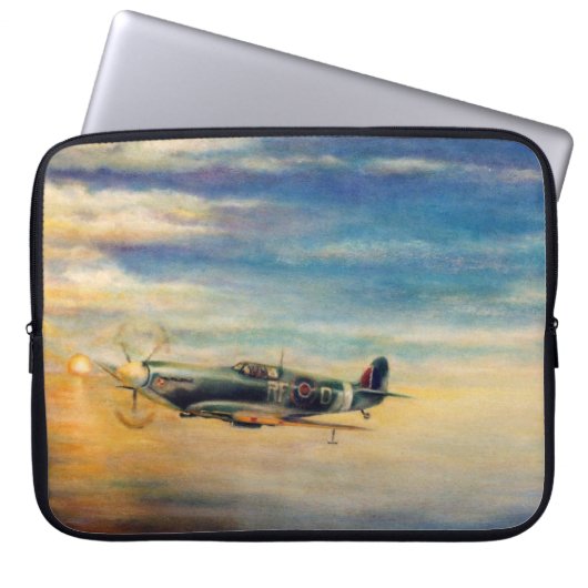 Luftfahrt Vintage Laptopschutzhülle (Vorderseite)