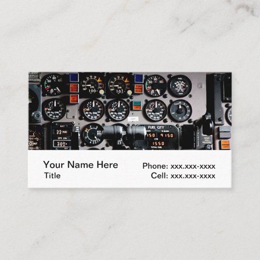 Luftfahrt-Visitenkarten Visitenkarte (Vorderseite)