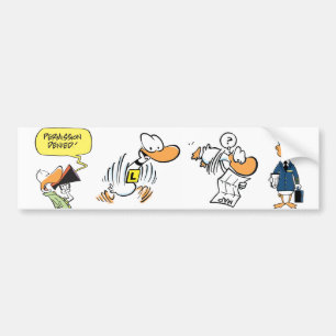 Luftfahrt-Vogel-Cartoon-Autoaufkleber Autoaufkleber